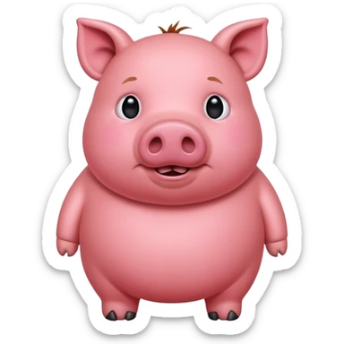 Cochon rouge  sticker