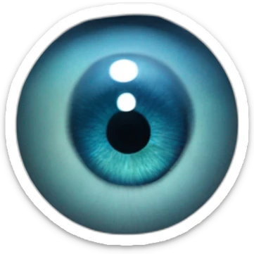 eyeball emoji with whale reflections sticker