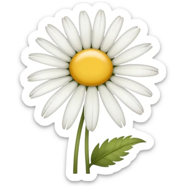  A wilting Daisy flower.  sticker