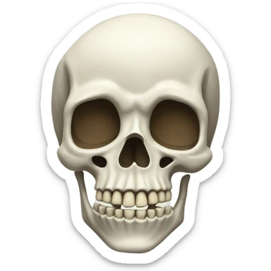 shoked skeleton sticker