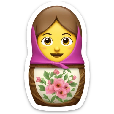 Nesting doll sticker