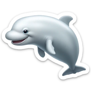 beluga whale sticker