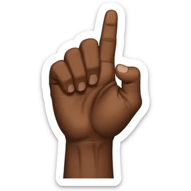 rear of veiny fist backview sticker