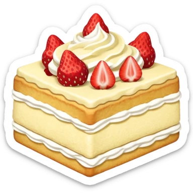 vanilla shortcake slice sticker