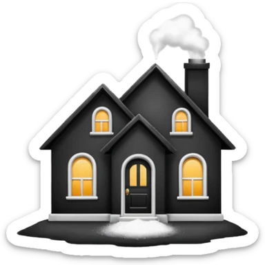 House with a bag of powder  sticker