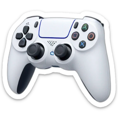 White Playstation 5 controller sticker