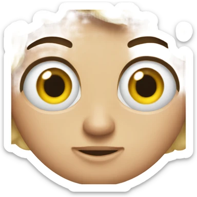 Sassy rolling eyes sticker