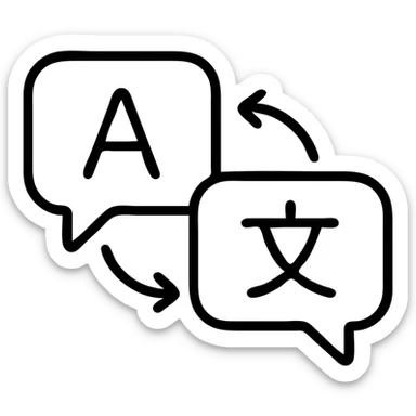 translation speech bubble sticker