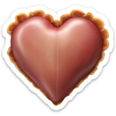 turkey heart sticker