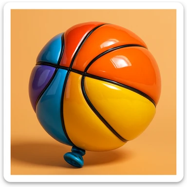 basket ball sticker