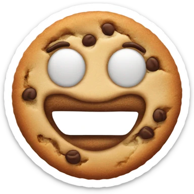 Cookie with a smile sticker