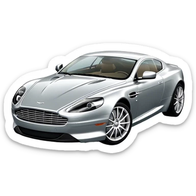 Aston Martin DB9 - Aston Martin (Model Year: 2016) (Iconic colour: Silver) sticker