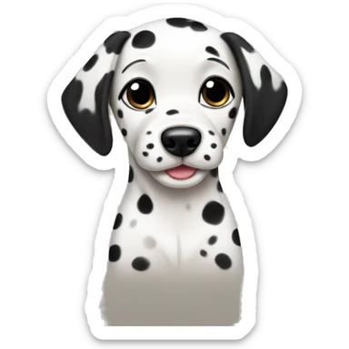 Dalmatian pup sticker