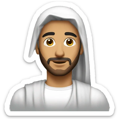 I want a picture of an Arab young man  sticker