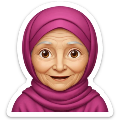 Типичная деревенская бабушка из СССР sticker