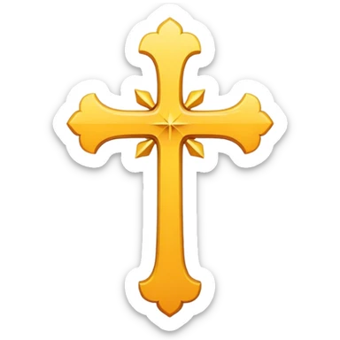 Cross sticker