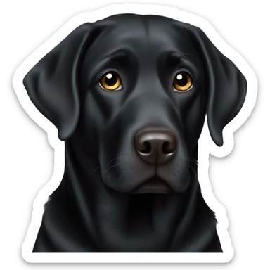 Black Labrador  sticker