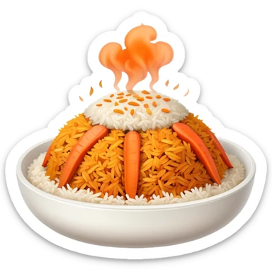 plov Uzbek rice dish sticker