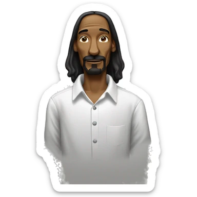 Snoop dog with White shirt  sticker