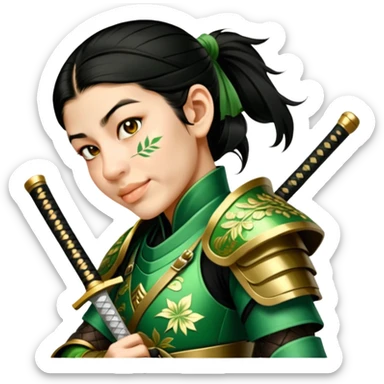 Emerald Samurai sticker