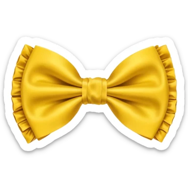 yellow bow tie  sticker