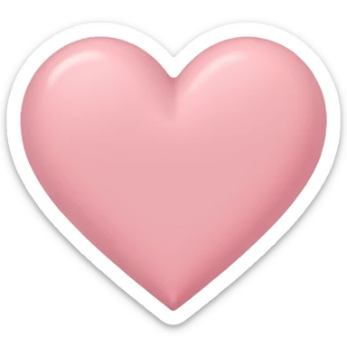 Cœur pastel rose sticker