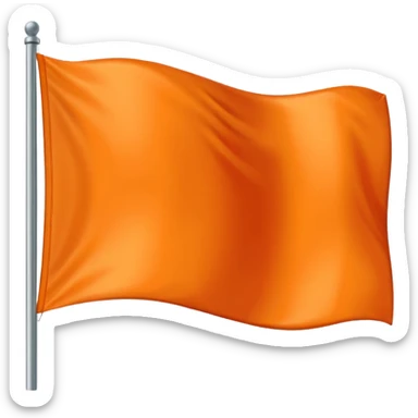 Orange flag emoji sticker