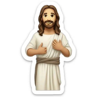 amputee jesus sticker