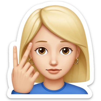 main signe hard rock mais avec juste le doigt annulaire plié sticker