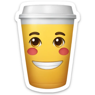 let's drink cofe sticker