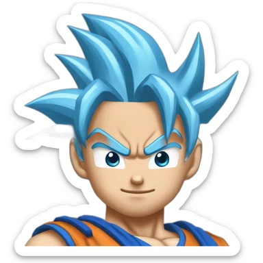 Super Saiyan blue Goku sticker