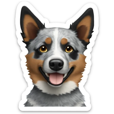 Blue heeler dog sticker