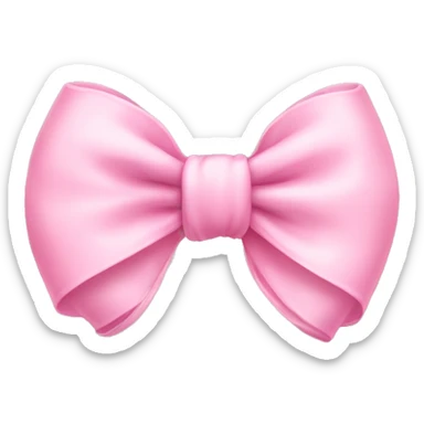 small baby pink bow sticker