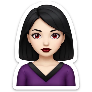 “Emoji girl, femme fatale sticker