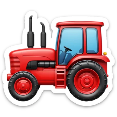 plastic toy  tractor sticker
