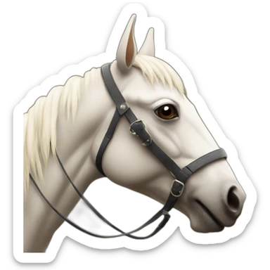 mite on a horse sticker