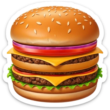 burger meat only sticker