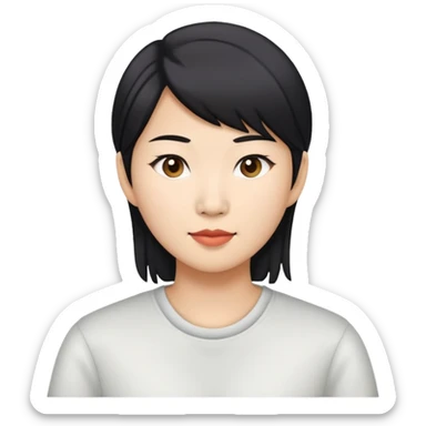 lesbian asian sticker