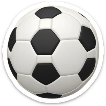 A close-up of a mini football (futsal) ball on the court, with the goals and boundary lines visible in the background. The scene captures the small-scale, fast-paced nature of futsal, emphasizing the ball's precision and the smooth playing surface. sticker