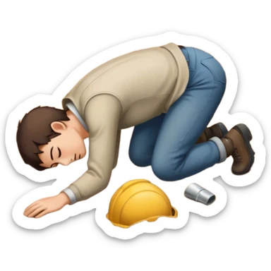 faceplant when someone falls flat on their face sticker