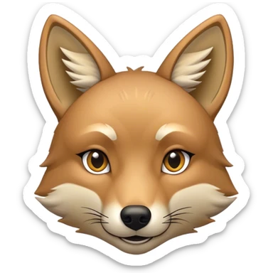 Starry-eyed Coyote  sticker