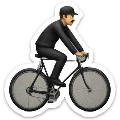 home noir su un velo sticker