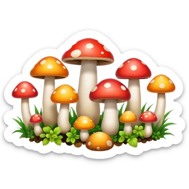 Mushrooms gang sticker