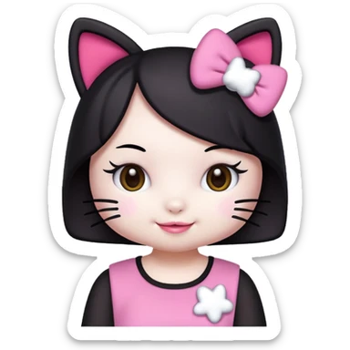 Hello kitty and kuromi sticker