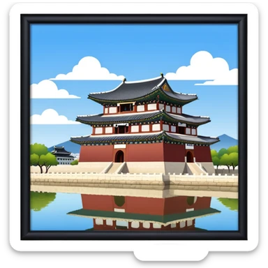 South Korea 
Gyeongbokgung Palace castle sticker