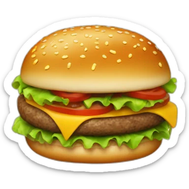 hamburger sticker