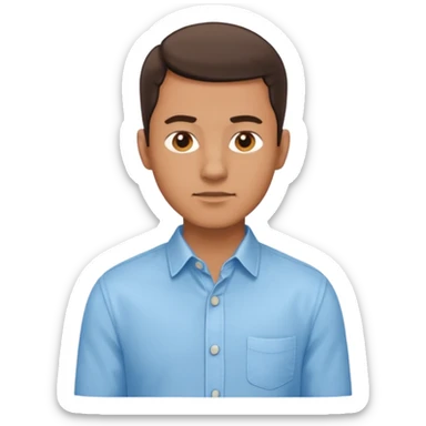 The man stands sideways sticker