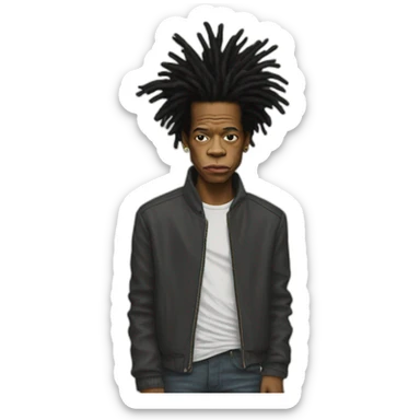 basquiat sticker