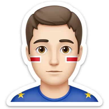 european union enthusiast man sticker