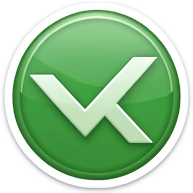 checkmark with the word "confirmed" sticker